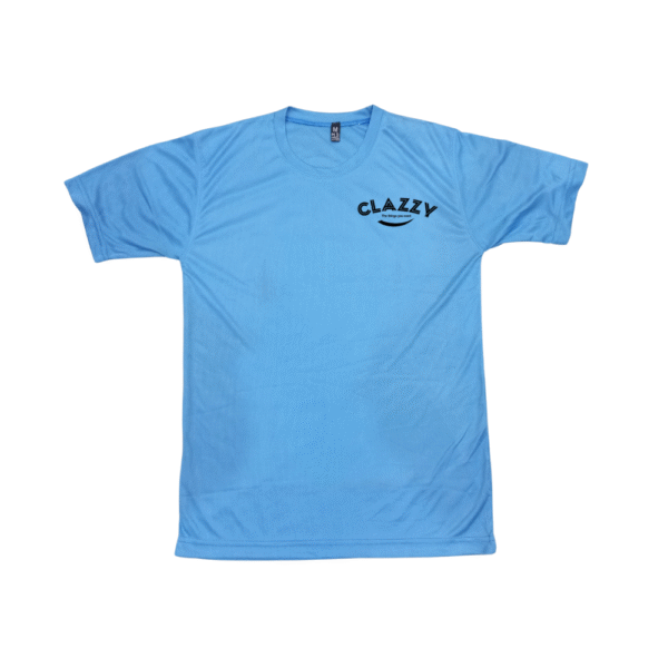 Sky Blue Short Sleeve T-Shirt by ClazzY – Timeless Fit and Style